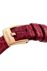 Dextera octagon watch
Swiss Made, Leather strap, Red, Rose gold-tone finish