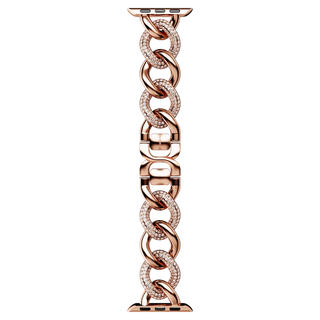 Sparkling chain strap
For Apple Watch® 40 mm & 41mm, Rose gold tone, Rose gold-tone finish