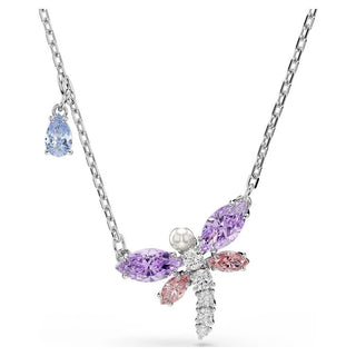 Ariana Grande x Swarovski pendant
Mixed cuts, Dragonfly, Multicolored, Rhodium plated