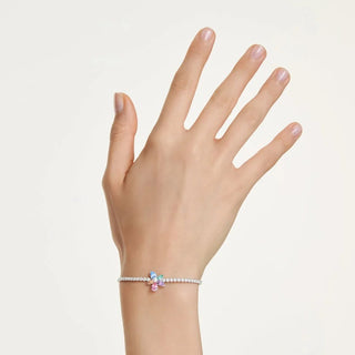 Ariana Grande x Swarovski bracelet
Mixed cuts, Flower, Multicolored, Rhodium plated