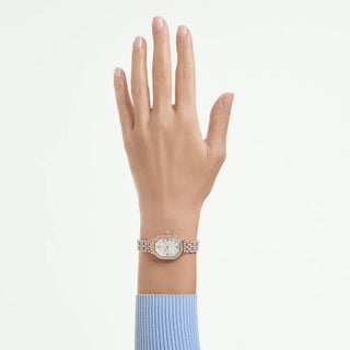 Dextera octagon watch, Swiss Made, Metal bracelet, Rose gold tone, Rose gold-tone finish