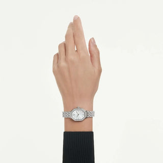 Dextera octagon watch, Swiss Made, Metal bracelet, Silver tone, Stainless steel