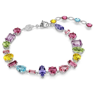 Gema bracelet
Mixed cuts, Multicolored, Rhodium plated