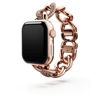 Sparkling chain strap
For Apple Watch® 40 mm & 41mm, Rose gold tone, Rose gold-tone finish