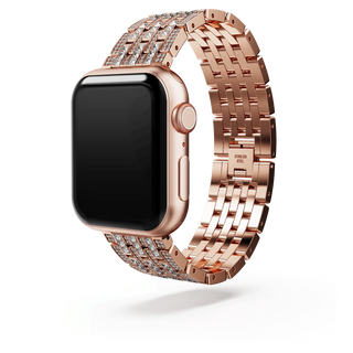 Sparkling princess strap
For Apple Watch® 40 mm & 41mm, Rose gold tone, Rose gold-tone finish