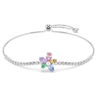 Ariana Grande x Swarovski bracelet
Mixed cuts, Flower, Multicolored, Rhodium plated
