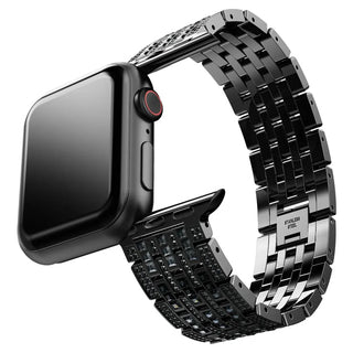 Sparkling princess strap, For Apple Watch® 40mm & 41mm, Black, Black finish