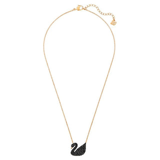 Iconic Swan Pendant
Black, Rose Gold Plated