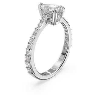 Stilla cocktail ring
Pear cut, Pavé, White, Rhodium plated