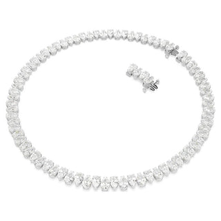 Matrix necklace
Pear cut, White, Rhodium plate