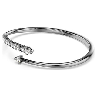 Sublima bangle White, Ruthenium plated