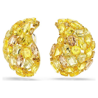 Gema clip earrings
Yellow, Gold-tone plated