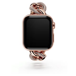 Sparkling chain strap
For Apple Watch® 40 mm & 41mm, Rose gold tone, Rose gold-tone finish