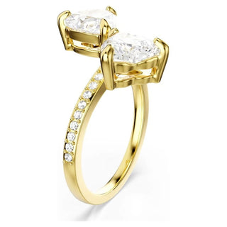 Mesmera Attract open ring
Heart cut, Pavé, Heart, White, Gold-tone plated