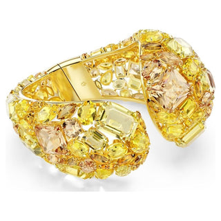 Gema cuff Yellow, Gold-tone plated
