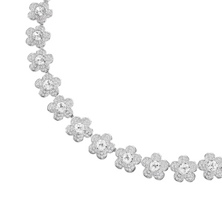 Ariana Grande x Swarovski necklace
Round cut, Flower, White, Rhodium plated