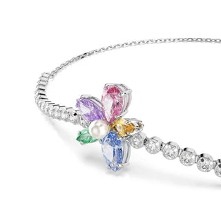 Ariana Grande x Swarovski bracelet
Mixed cuts, Flower, Multicolored, Rhodium plated