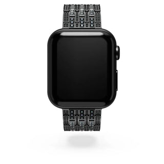 Sparkling princess strap, For Apple Watch® 40mm & 41mm, Black, Black finish