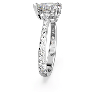 Stilla cocktail ring
Pear cut, Pavé, White, Rhodium plated