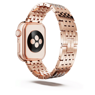 Sparkling princess strap
For Apple Watch® 40 mm & 41mm, Rose gold tone, Rose gold-tone finish