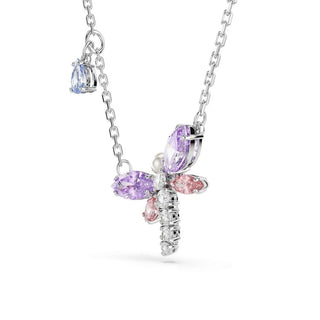 Ariana Grande x Swarovski pendant
Mixed cuts, Dragonfly, Multicolored, Rhodium plated