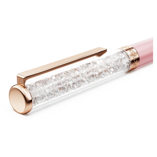 Crystalline ballpoint pen, Pink, Pink lacquered, Chrome plated