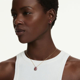 Sublima set, Set (2), Pear cut, Red, 18K gold finish