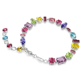 Gema bracelet
Mixed cuts, Multicolored, Rhodium plated