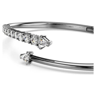 Sublima bangle White, Ruthenium plated