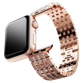 Sparkling princess strap
For Apple Watch® 40 mm & 41mm, Rose gold tone, Rose gold-tone finish