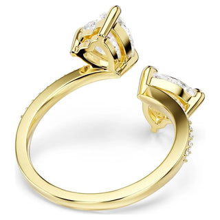 Mesmera Attract open ring
Heart cut, Pavé, Heart, White, Gold-tone plated