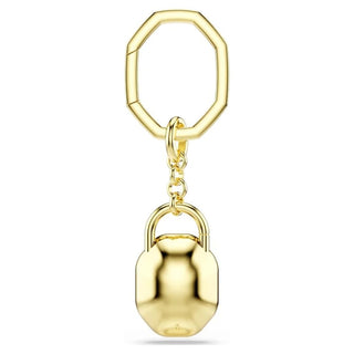 Key ring
Oval cut, White, Gold-tone plated