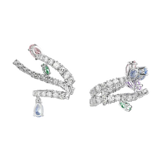 Ariana Grande x Swarovski ear cuffs
Mixed cuts, Multicolored, Rhodium plated