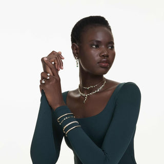 Mesmera Attract open ring
Heart cut, Pavé, Heart, White, Gold-tone plated