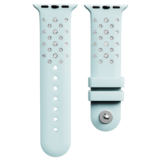 Watch strap
Silicone with stitching, Green, Stainless steel