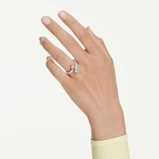 Ariana Grande x Swarovski open ring
Mixed cuts, Multicolored, Rhodium plated