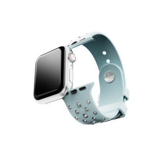 Watch strap
Silicone with stitching, Green, Stainless steel