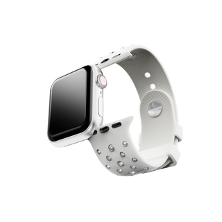 Watch strap
Silicone with stitching, Gray, Stainless steel