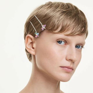 Ariana Grande x Swarovski hair pin
Mixed cuts, Dragonfly, Flower, Multicolored, Rhodium plated