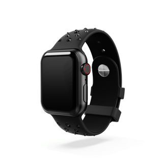 Watch strap
Silicone with stitching, Black, Stainless steel