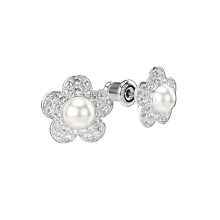 Ariana Grande x Swarovski stud earrings
Round cut, Flower, White, Rhodium plated
