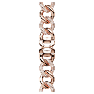 Sparkling chain strap
For Apple Watch® 40 mm & 41mm, Rose gold tone, Rose gold-tone finish
