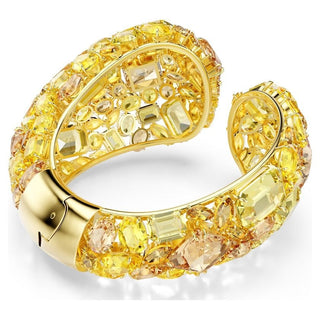 Gema cuff Yellow, Gold-tone plated