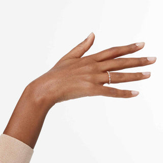 Matrix Vittore ring, Marquise cut, White, 18K rose gold finish