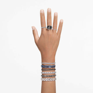 Matrix Vittore ring, Marquise cut, White, Rhodium plated