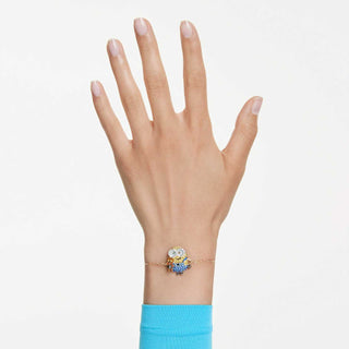 Minions Bob bracelet, Pavé, Multicolored, 18K gold finish
