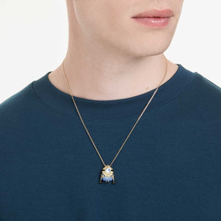 Minions James and Henry set, Pavé, Multicolored, 18K gold finish