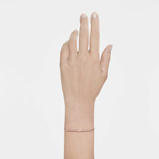Only bracelet, Round cut, Pink, 18K rose gold finish