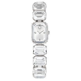 Millenia Watch
Octagon cut bracelet, White, Stainless Steel
