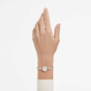 Una Angelic watch, Crystal bracelet, Rose gold tone, Rose gold-tone finish